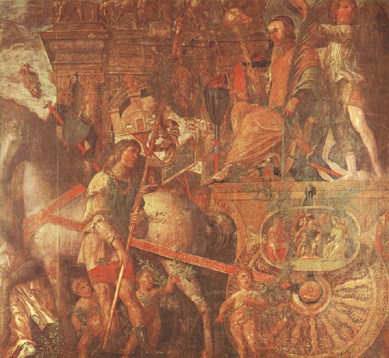 unknow artist Caesar-s Chariot From the triumph of caesar Mantegna